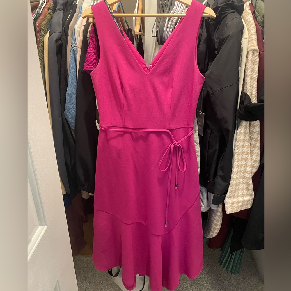 Vince Camuto Pink Asymmetrical Dress